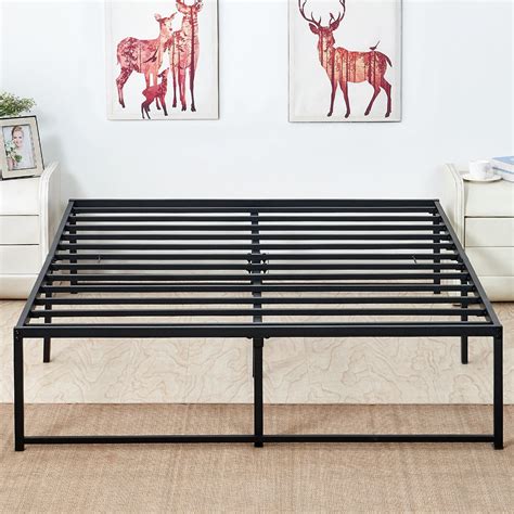 full size metal frames for holding box prings and mattresses|9 inch metal bed frame.